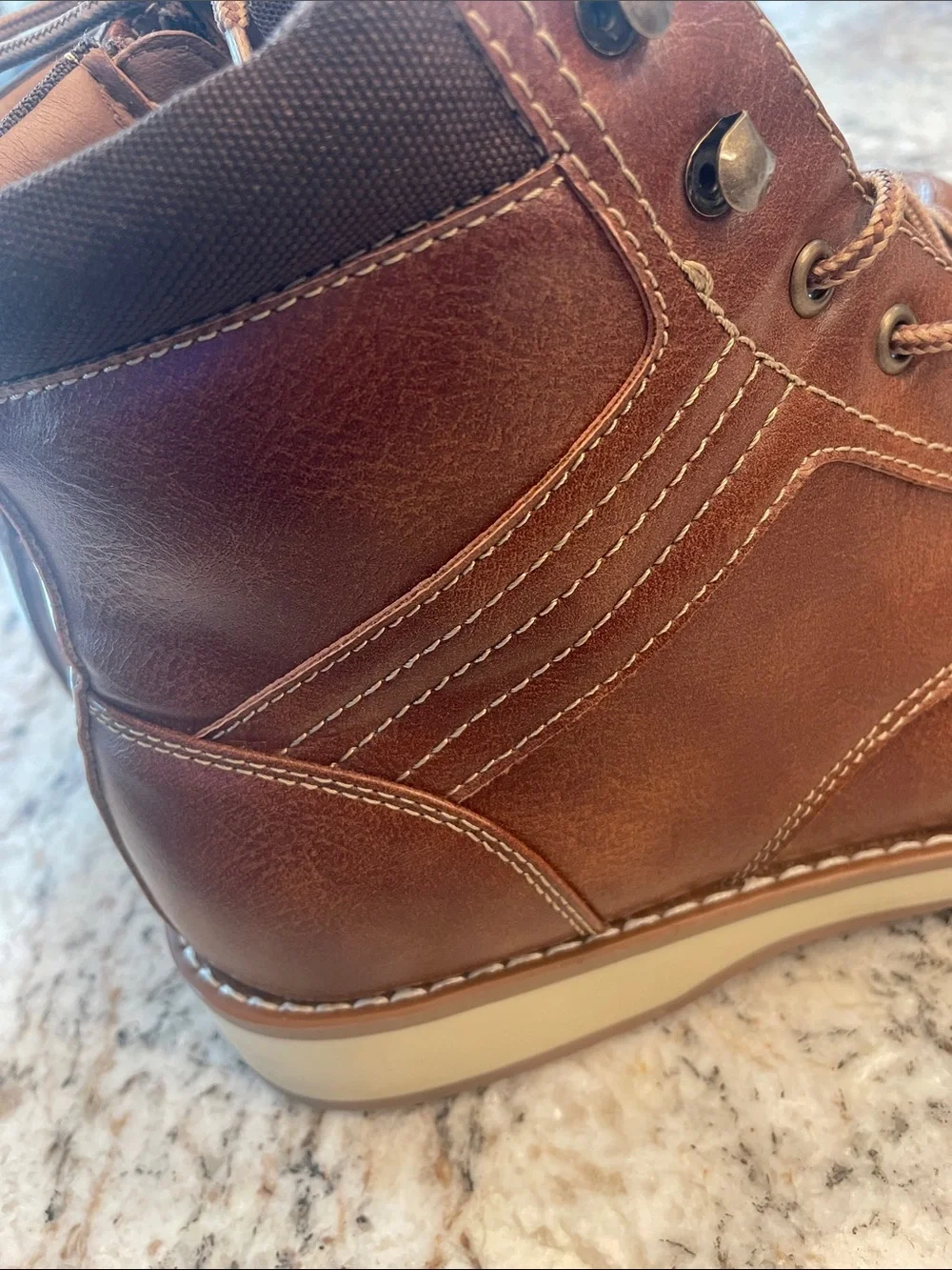 Steve Madden Brown Chukka Lace-Up Boots “P-Doyers” Size 13 M. Man-Made Materials